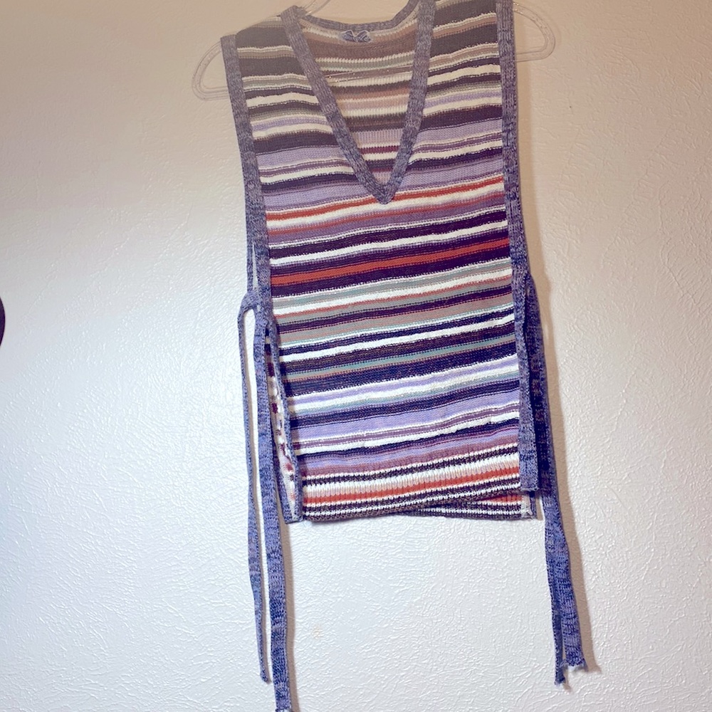 Vintage knit poncho vest